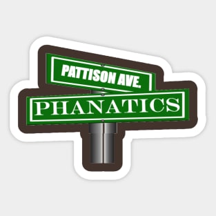 Pattison Ave. Phanatics Intersection Sticker